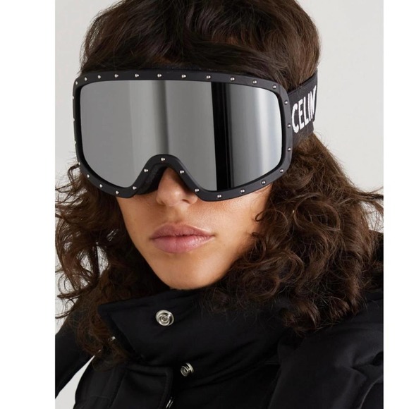 CELINE studded logo jacquard snow ski goggles main image 4
